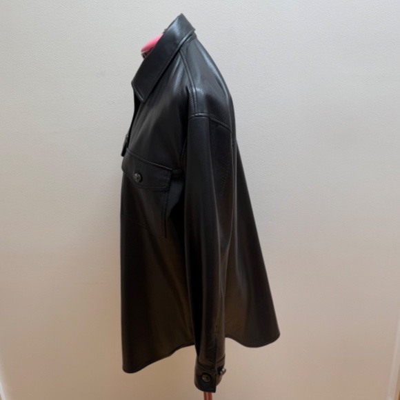 Wilfred Black Leather Jacket - Picture 2 of 14